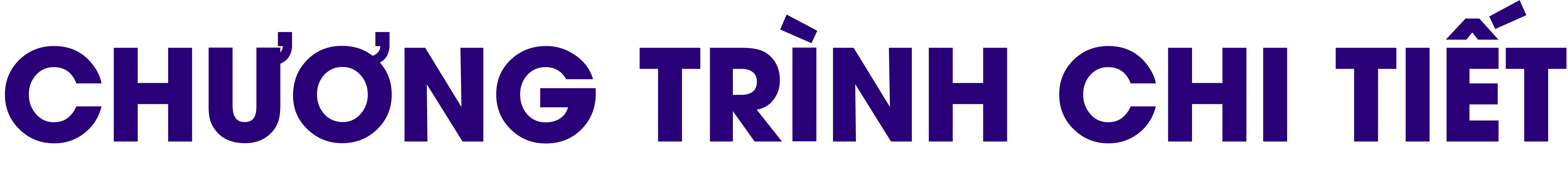 Chương trình chi tiết